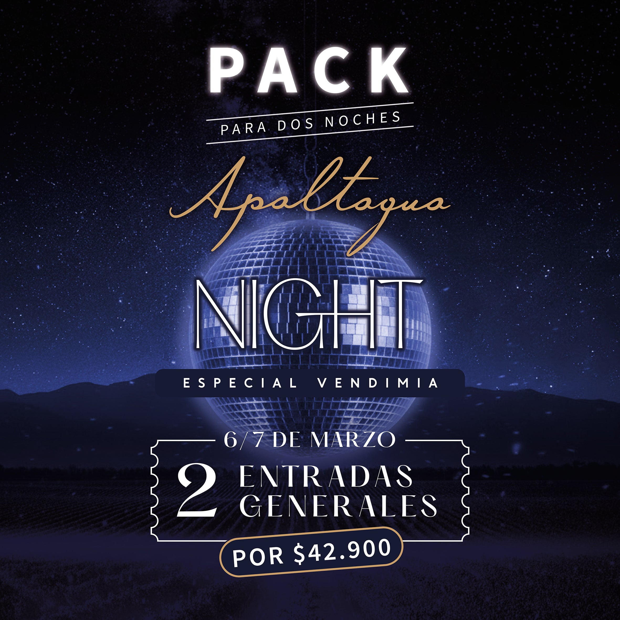 APALTAGUA NIGHT <br/> Especial Vendimia