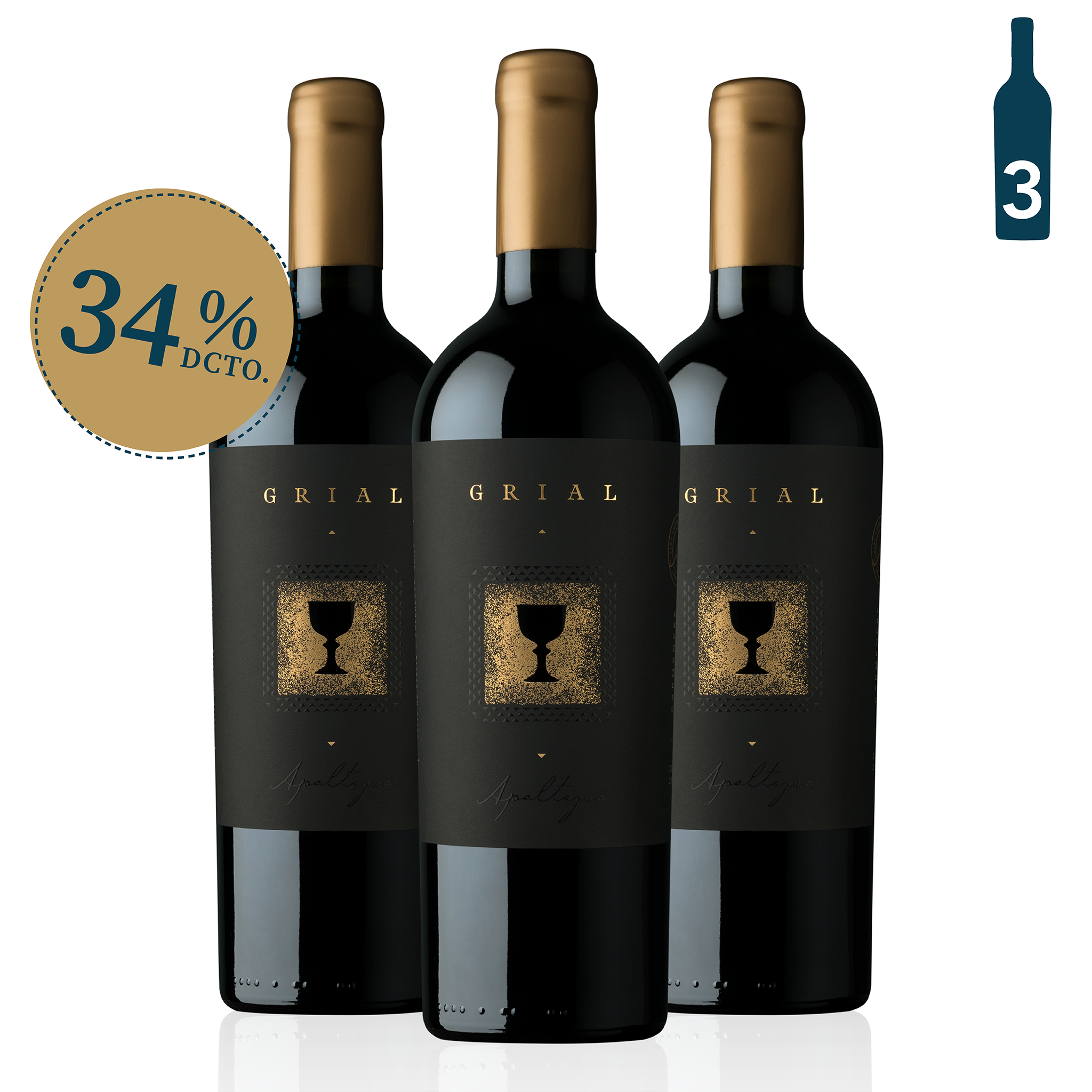 Grial Carmenere | Lleva 3 unidades por