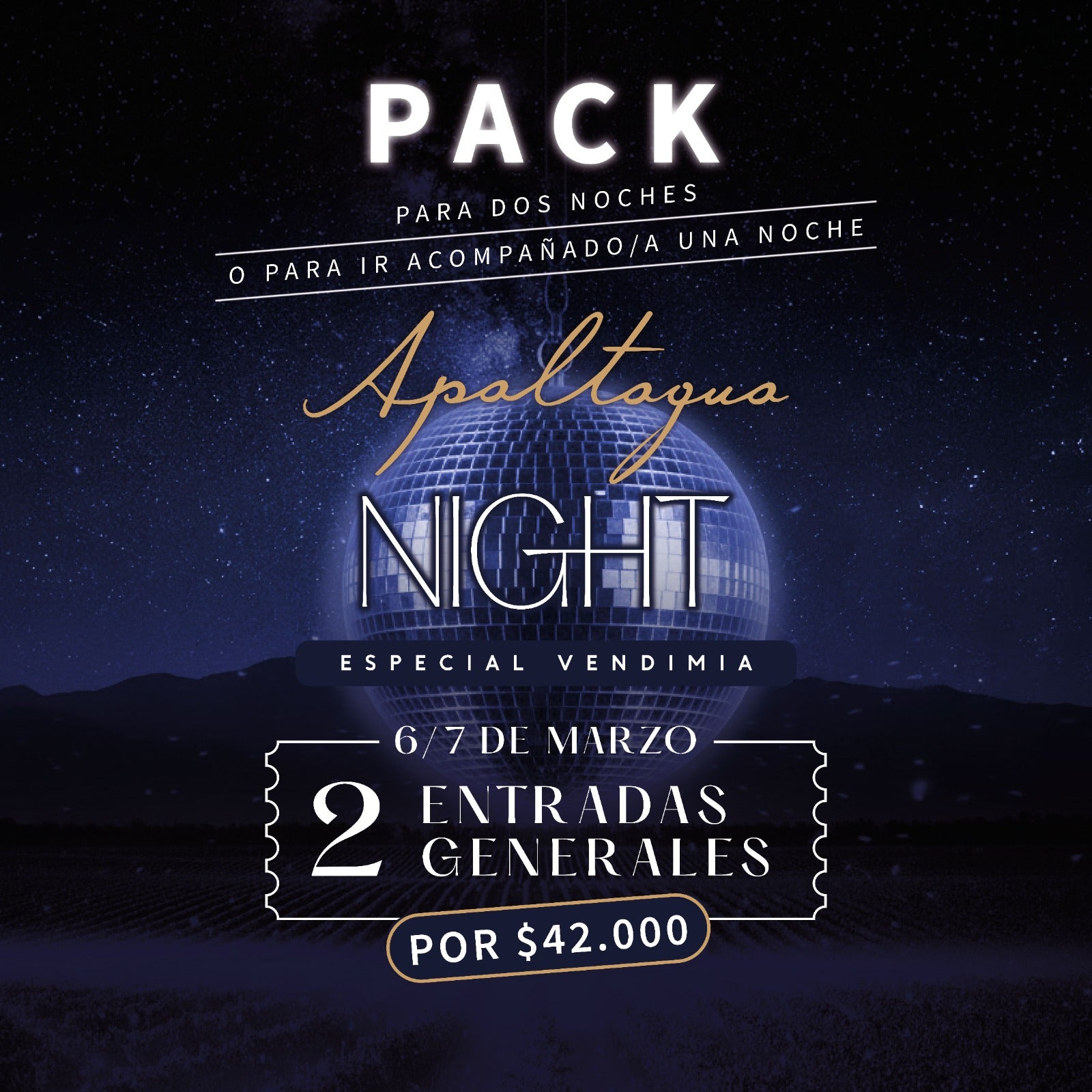APALTAGUA NIGHT <br/> Especial Vendimia