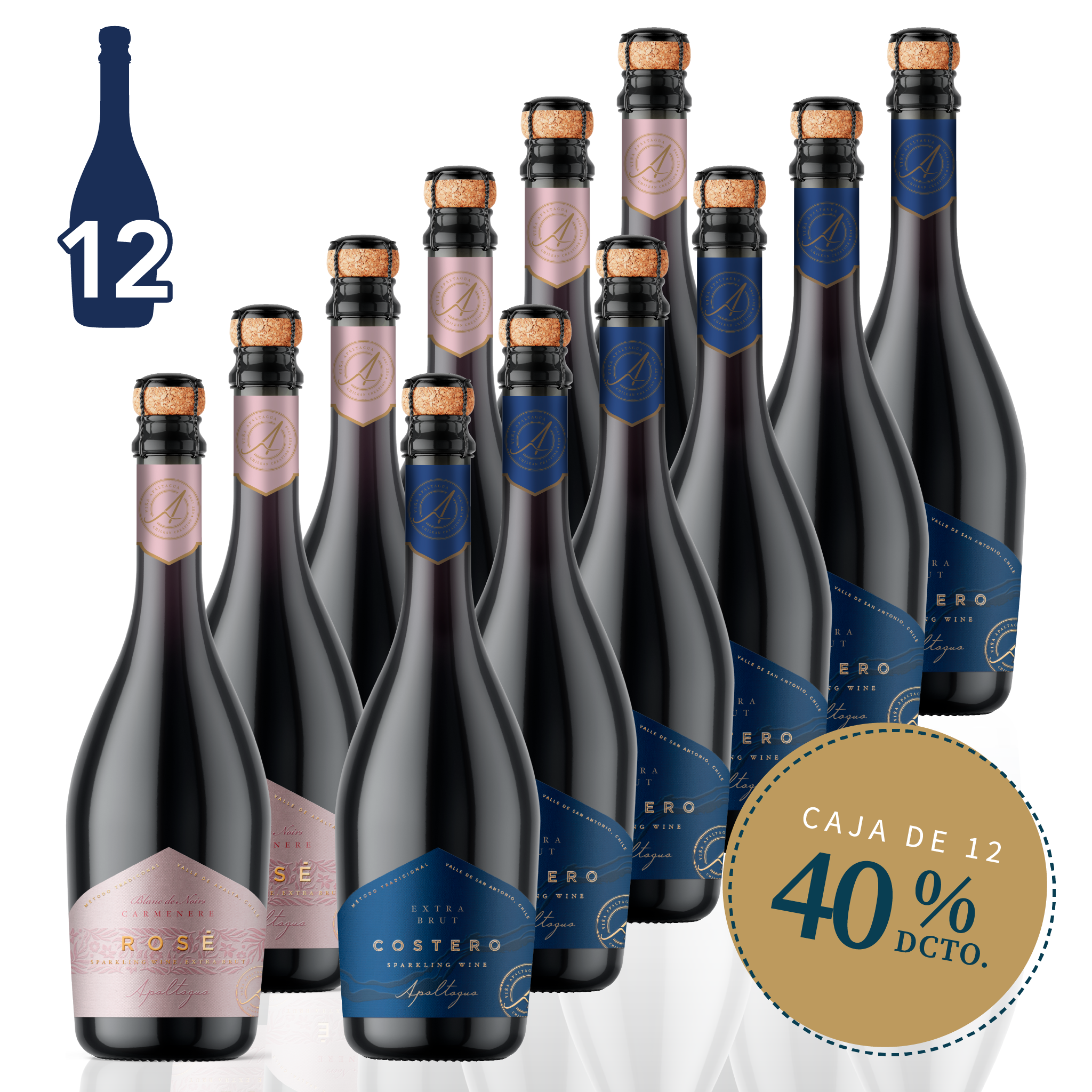 Mix Espumantes Apaltagua | Costero + Rosé